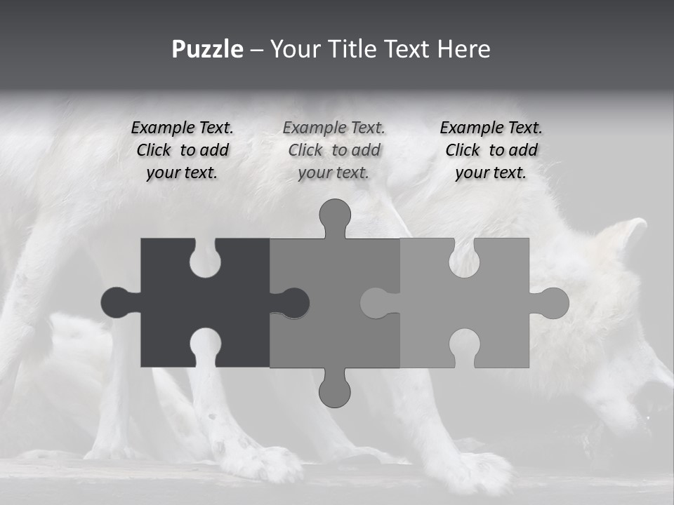 Wolfskind Fell Raubtier PowerPoint Template