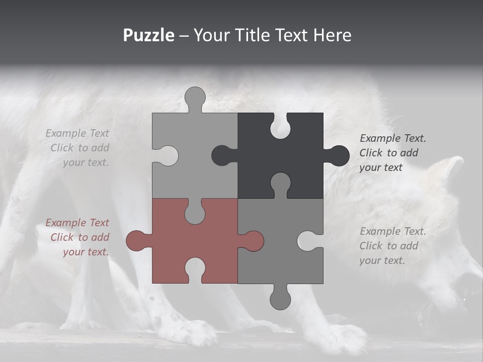 Wolfskind Fell Raubtier PowerPoint Template