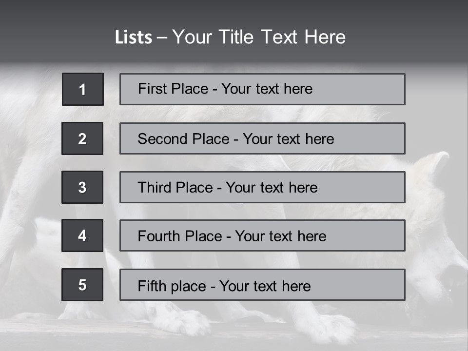 Wolfskind Fell Raubtier PowerPoint Template
