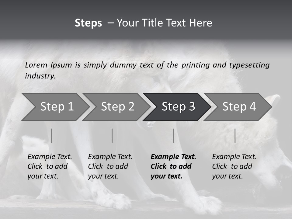 Wolfskind Fell Raubtier PowerPoint Template