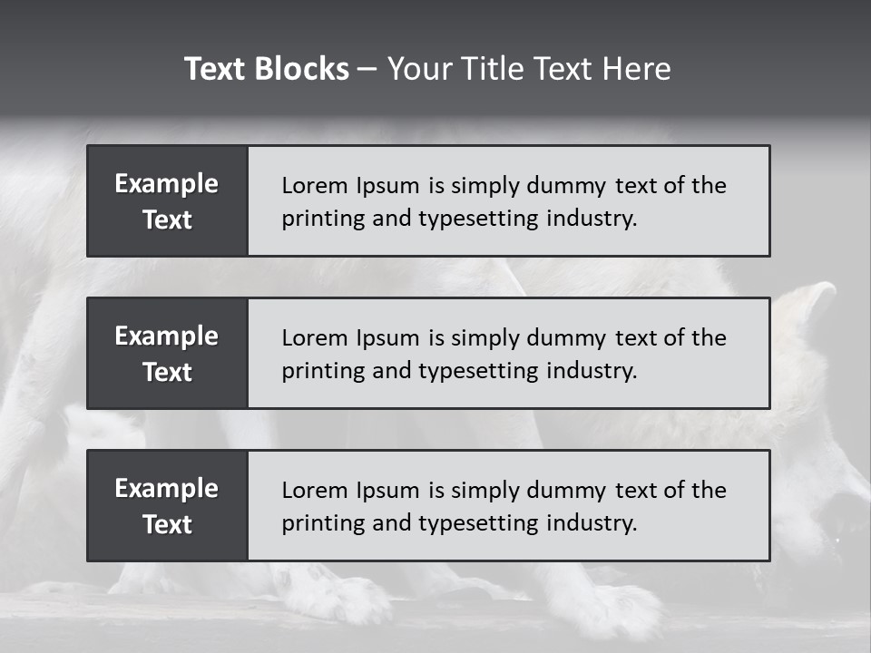Wolfskind Fell Raubtier PowerPoint Template