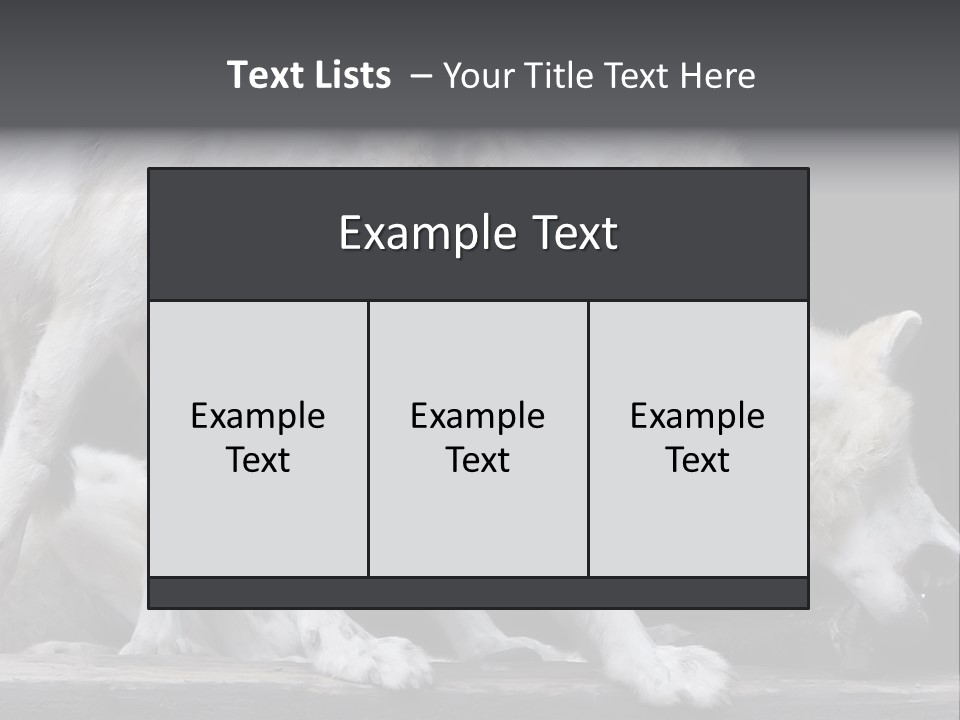 Wolfskind Fell Raubtier PowerPoint Template
