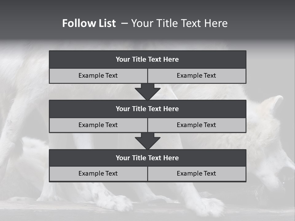 Wolfskind Fell Raubtier PowerPoint Template
