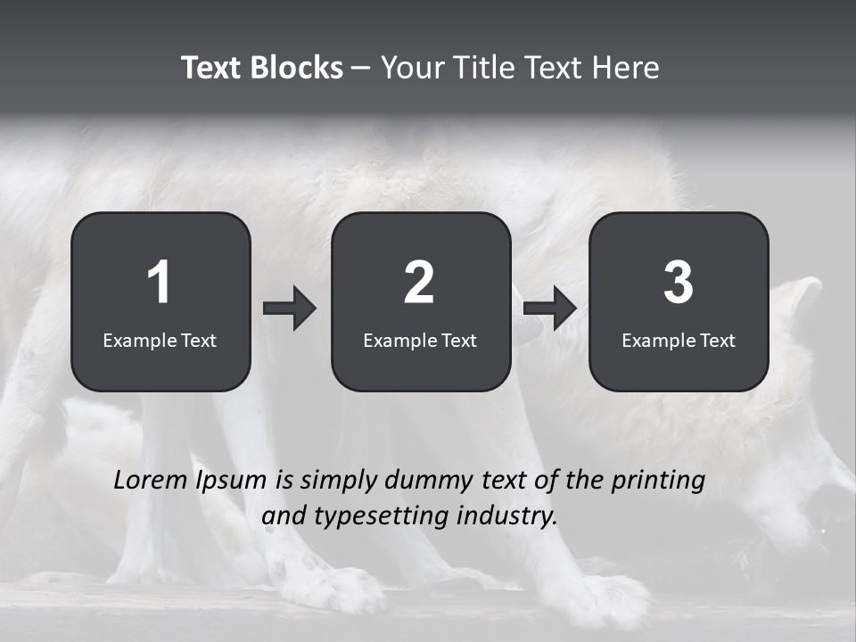 Wolfskind Fell Raubtier PowerPoint Template