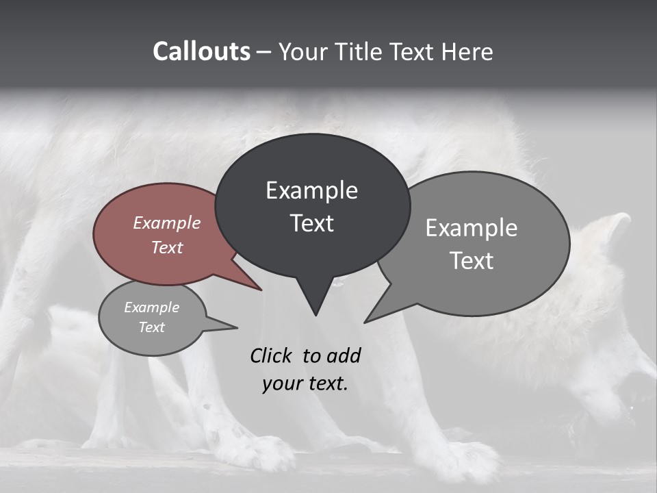 Wolfskind Fell Raubtier PowerPoint Template