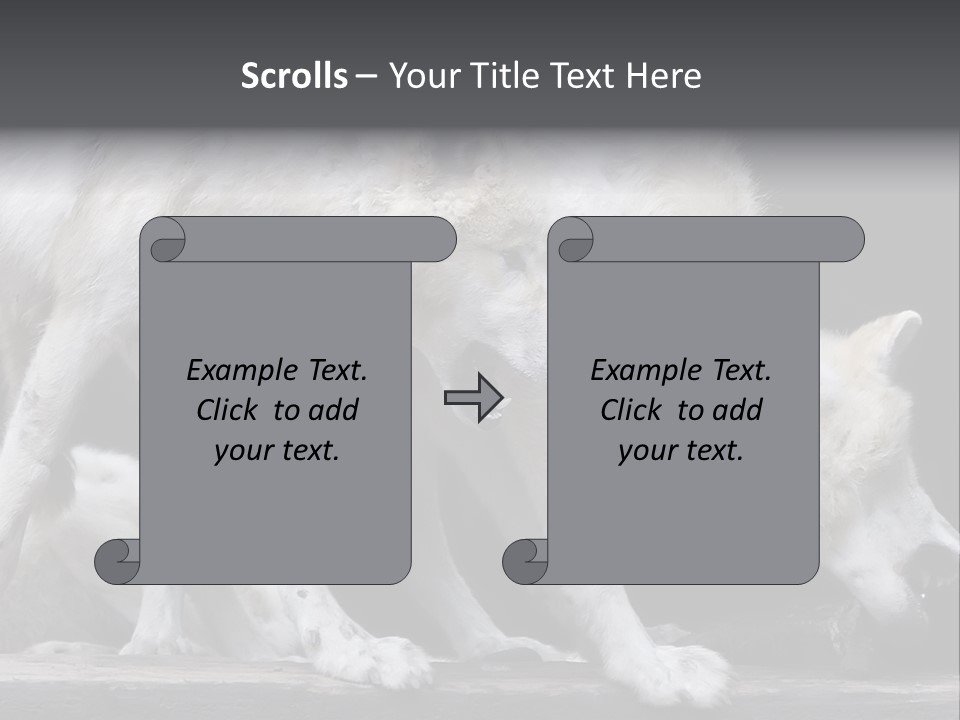 Wolfskind Fell Raubtier PowerPoint Template