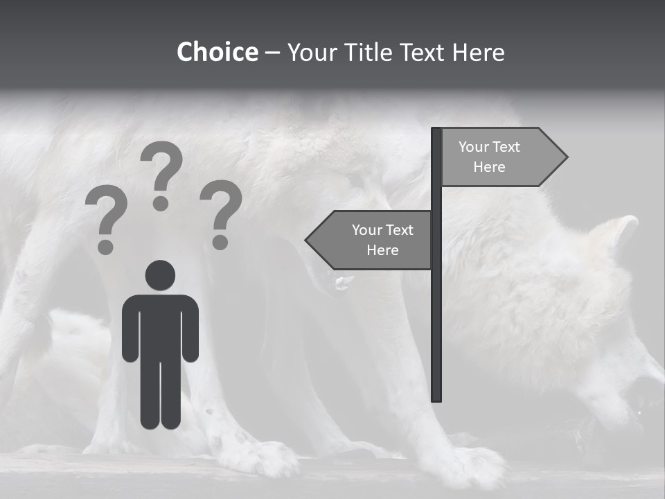 Wolfskind Fell Raubtier PowerPoint Template