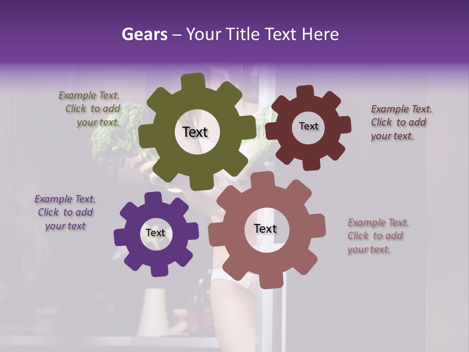 Stomach Candy Cane Pajamas PowerPoint Template