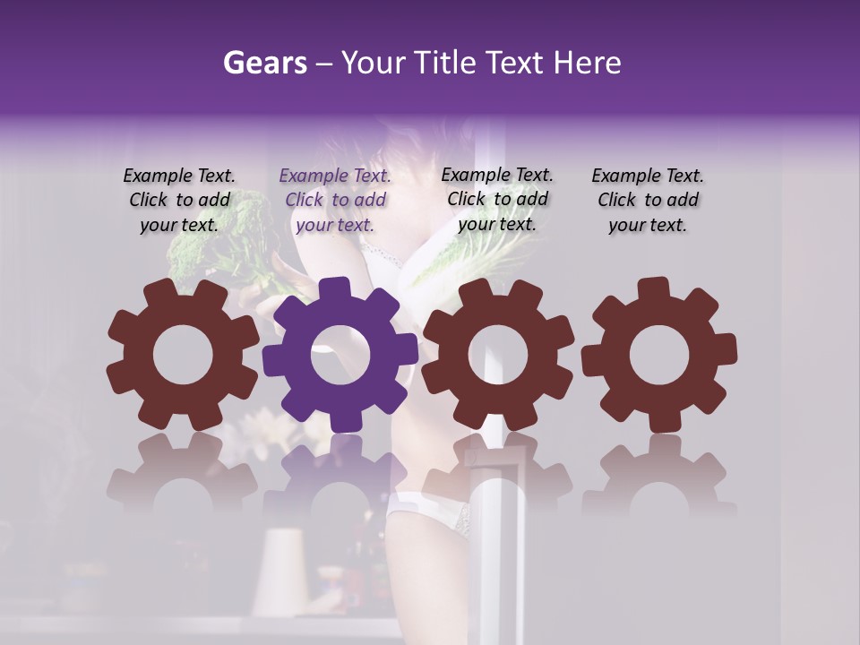 Stomach Candy Cane Pajamas PowerPoint Template