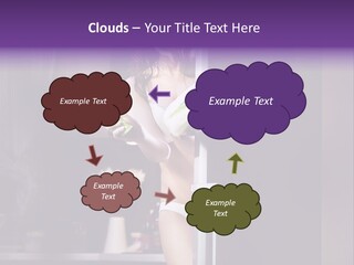 Stomach Candy Cane Pajamas PowerPoint Template