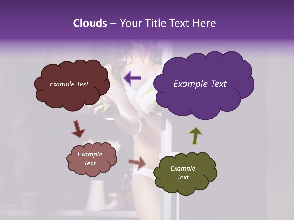 Stomach Candy Cane Pajamas PowerPoint Template