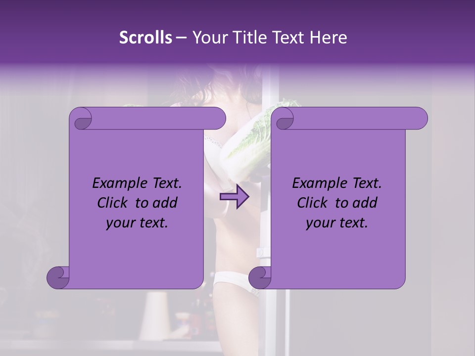 Stomach Candy Cane Pajamas PowerPoint Template