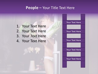 Stomach Candy Cane Pajamas PowerPoint Template