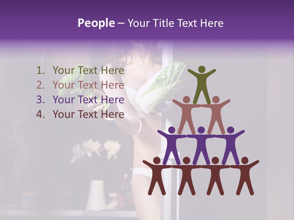 Stomach Candy Cane Pajamas PowerPoint Template