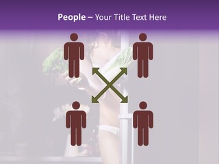 Stomach Candy Cane Pajamas PowerPoint Template