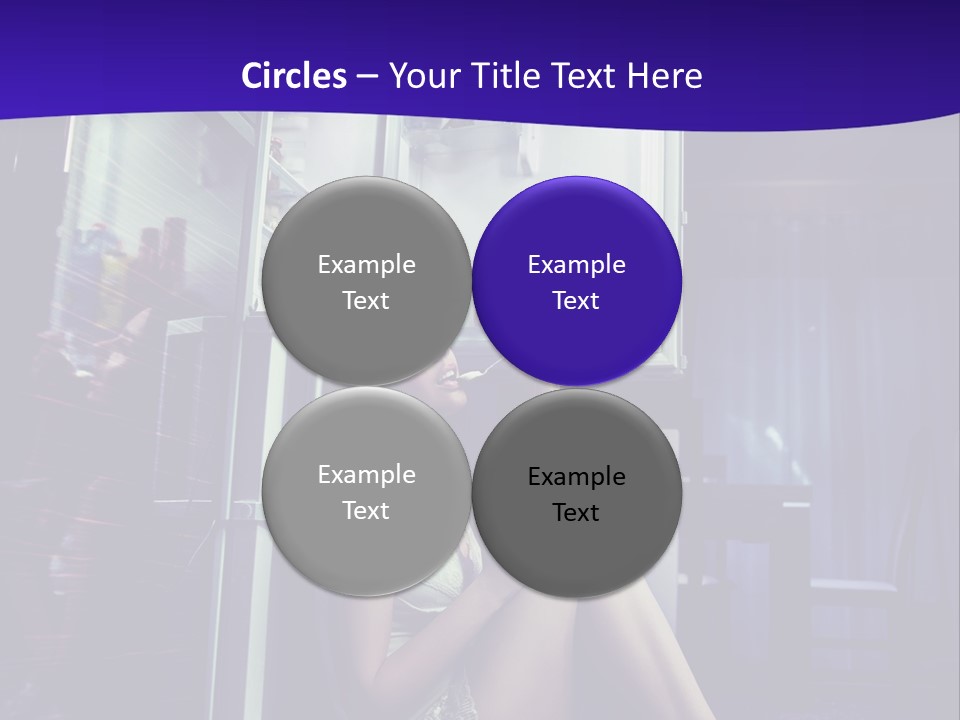 Surprised Beauty Sneak PowerPoint Template