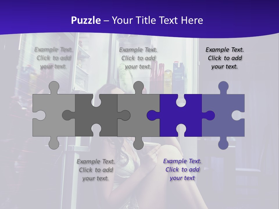 Surprised Beauty Sneak PowerPoint Template