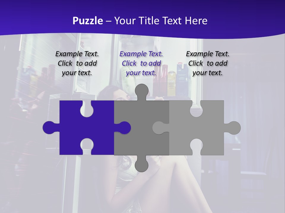 Surprised Beauty Sneak PowerPoint Template