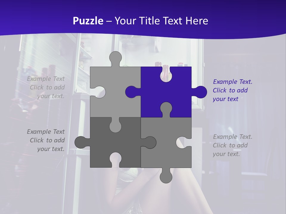 Surprised Beauty Sneak PowerPoint Template