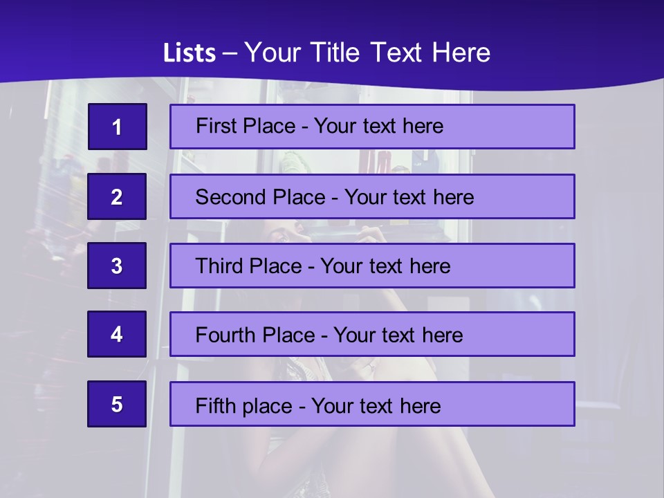 Surprised Beauty Sneak PowerPoint Template