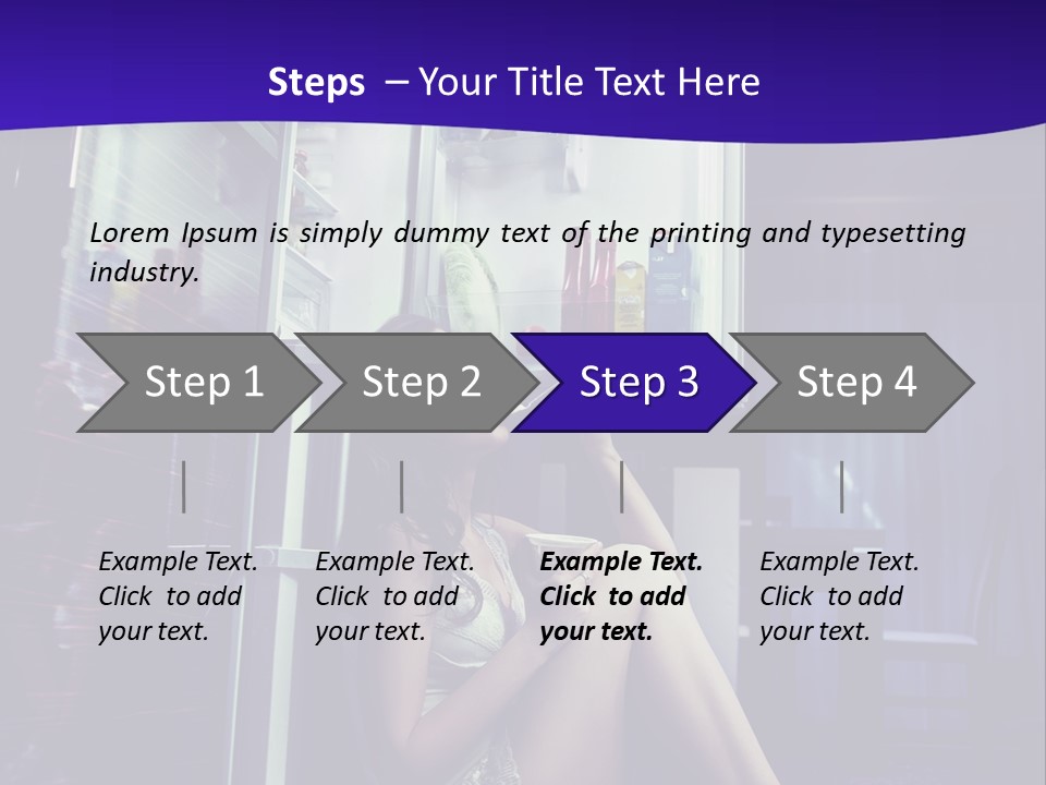Surprised Beauty Sneak PowerPoint Template