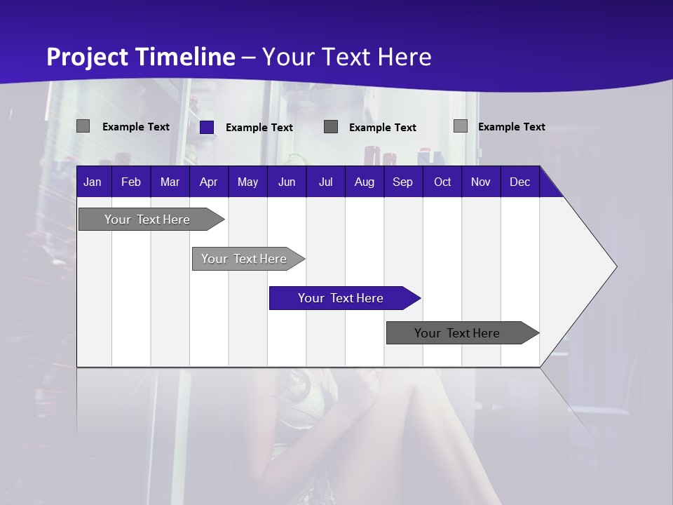 Surprised Beauty Sneak PowerPoint Template