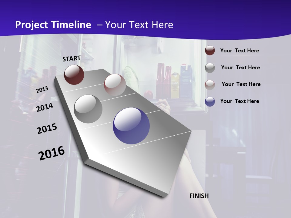 Surprised Beauty Sneak PowerPoint Template