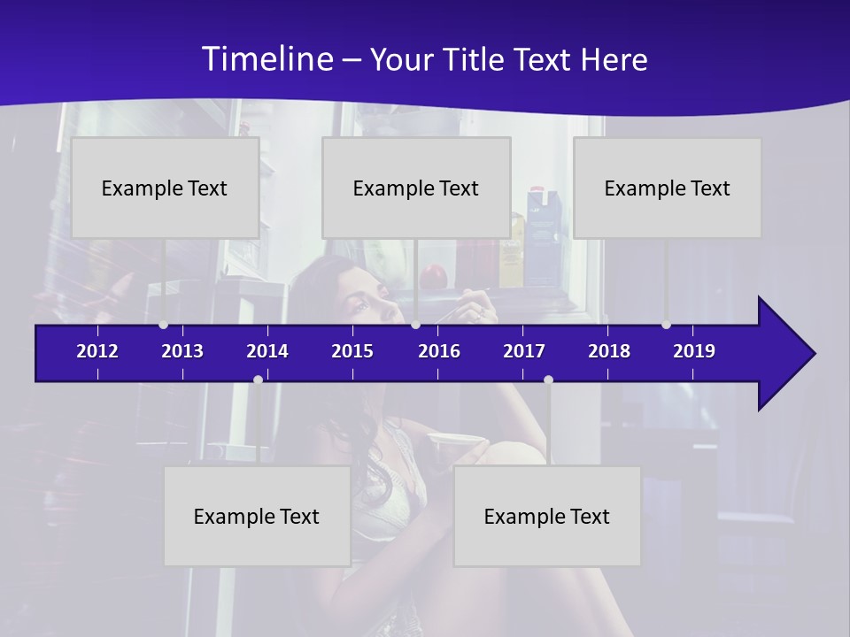 Surprised Beauty Sneak PowerPoint Template