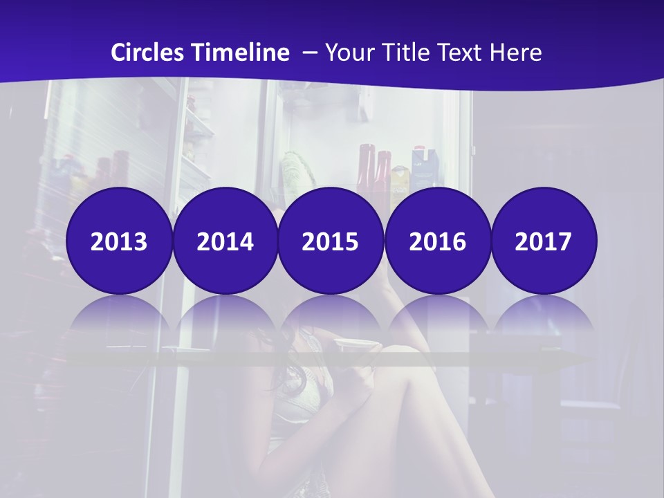 Surprised Beauty Sneak PowerPoint Template