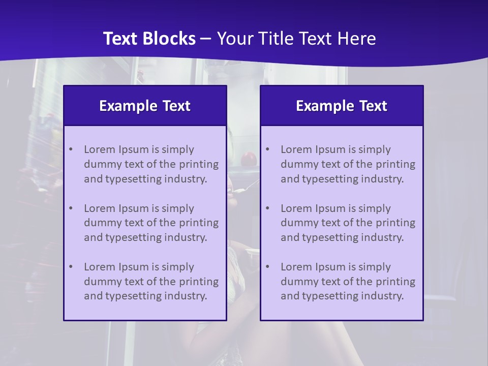 Surprised Beauty Sneak PowerPoint Template