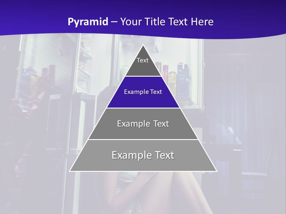 Surprised Beauty Sneak PowerPoint Template