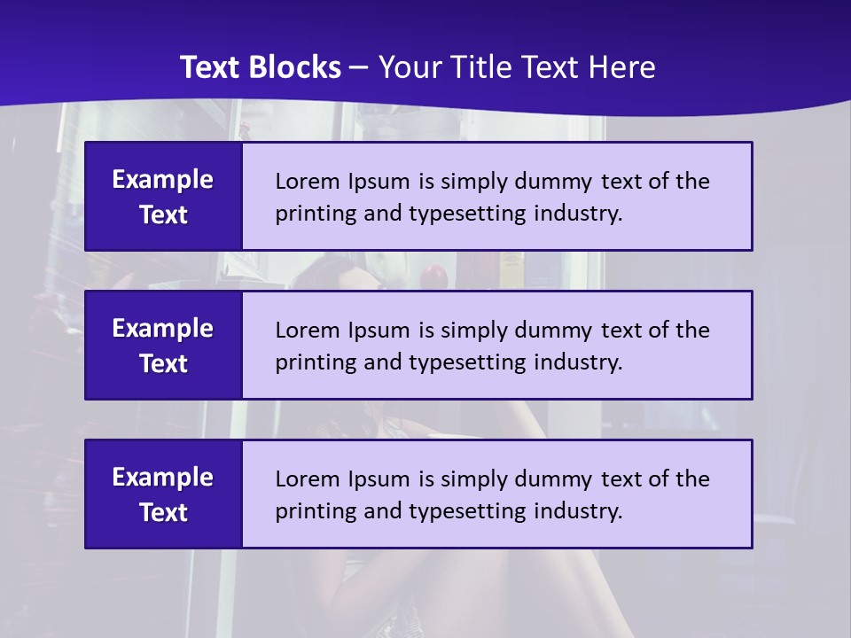 Surprised Beauty Sneak PowerPoint Template