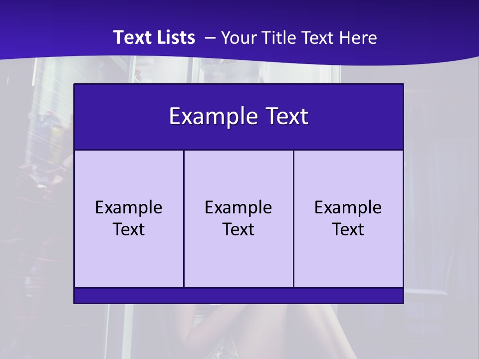 Surprised Beauty Sneak PowerPoint Template