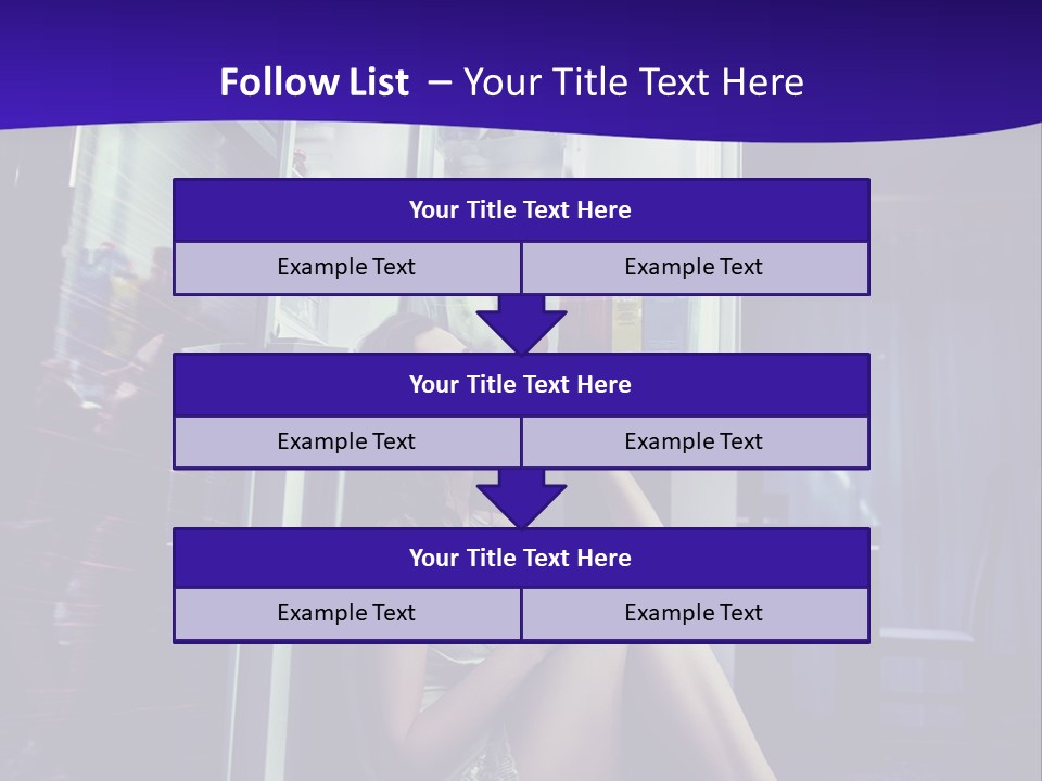 Surprised Beauty Sneak PowerPoint Template