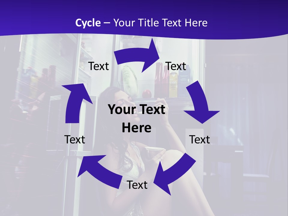 Surprised Beauty Sneak PowerPoint Template