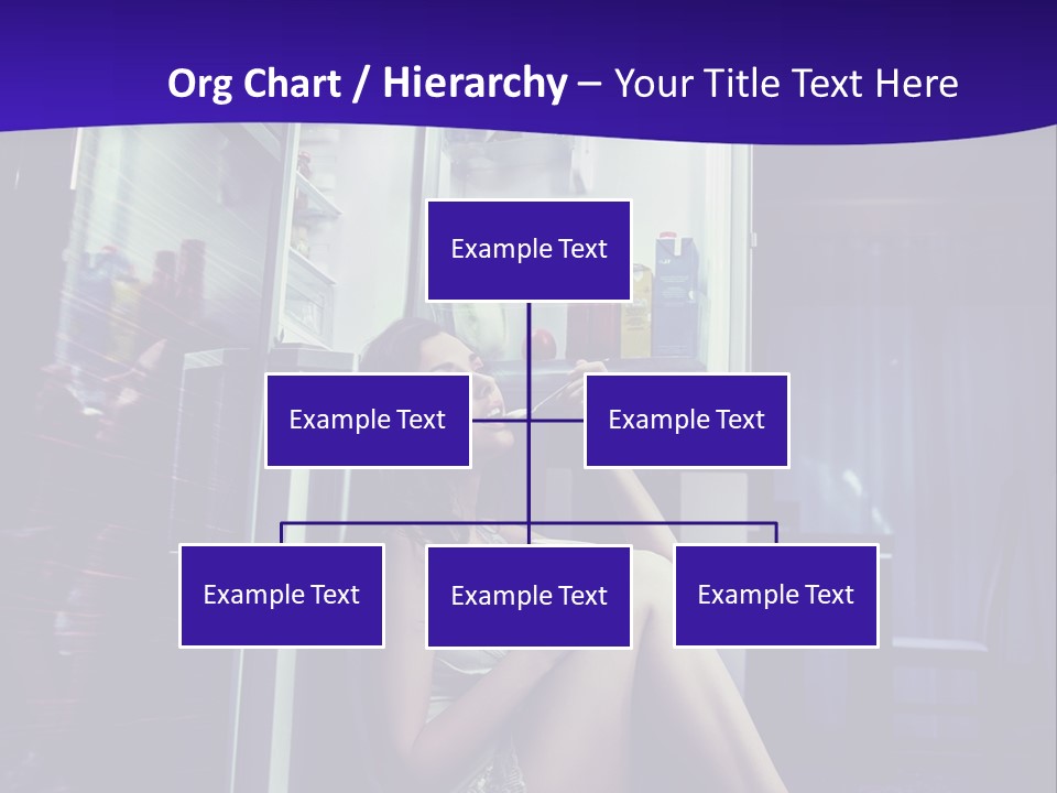 Surprised Beauty Sneak PowerPoint Template