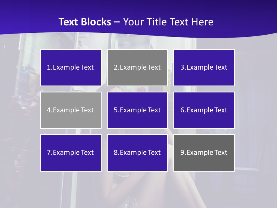 Surprised Beauty Sneak PowerPoint Template