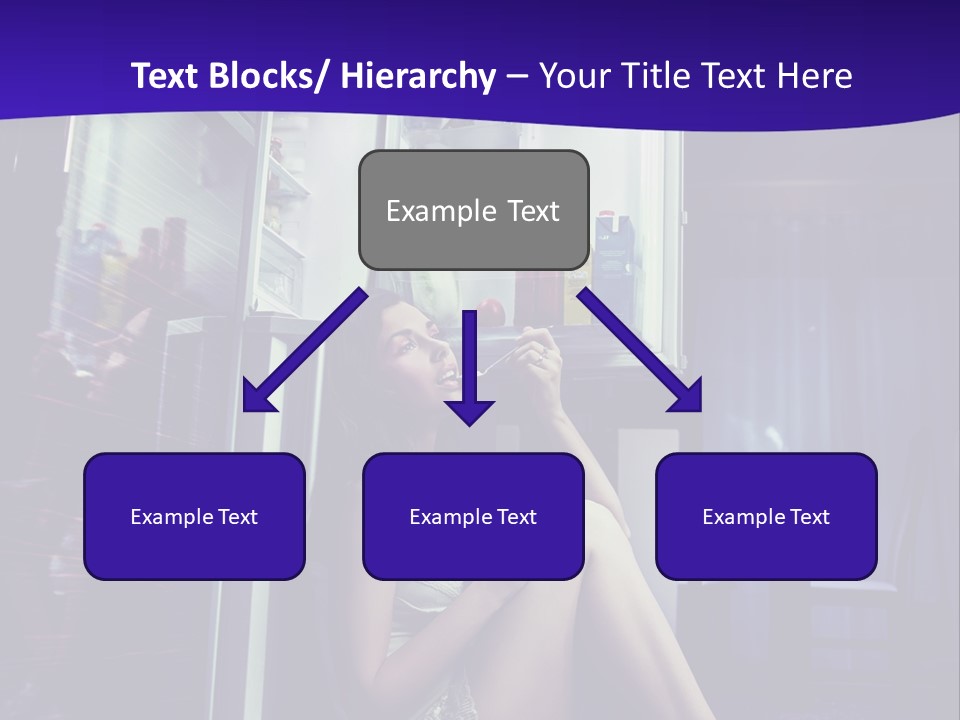 Surprised Beauty Sneak PowerPoint Template