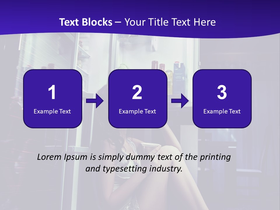 Surprised Beauty Sneak PowerPoint Template