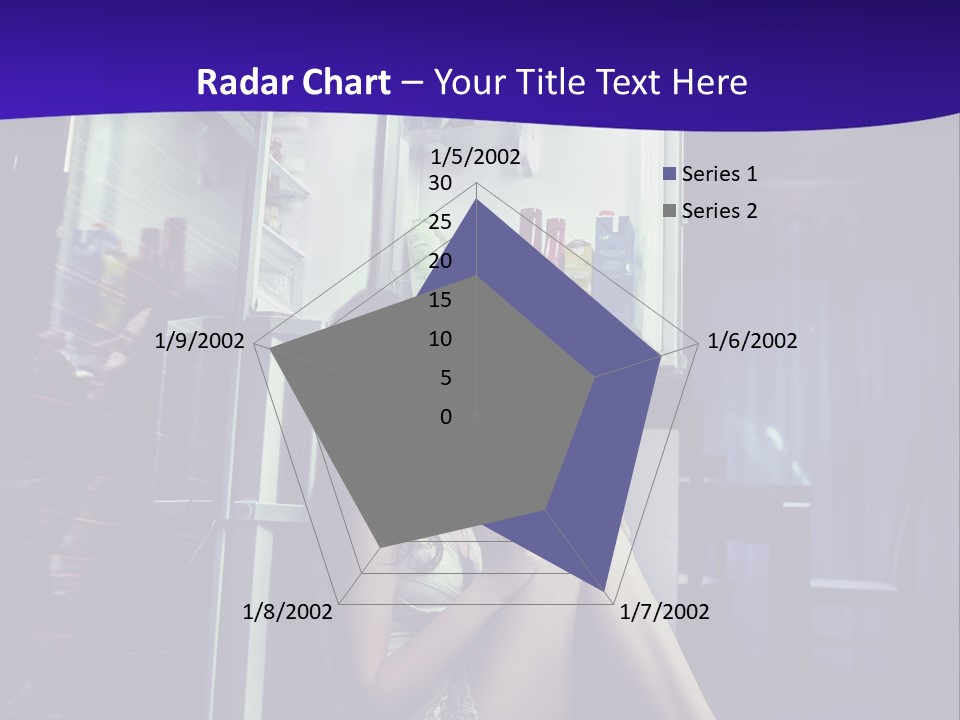 Surprised Beauty Sneak PowerPoint Template