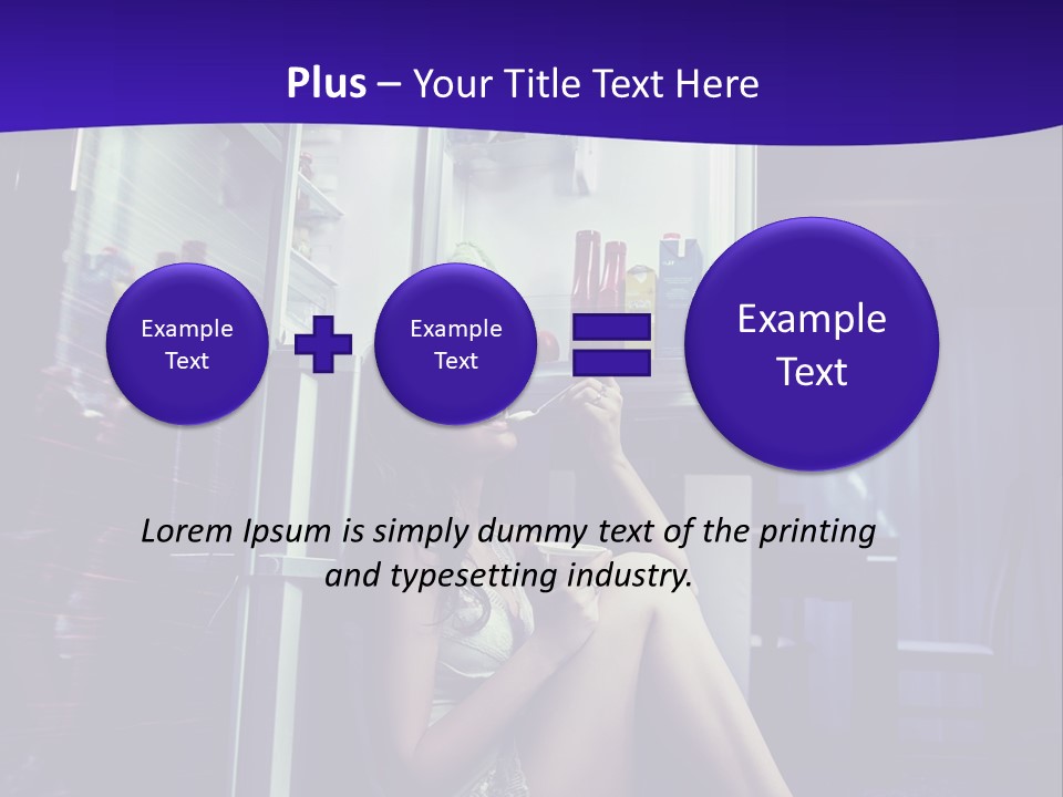 Surprised Beauty Sneak PowerPoint Template