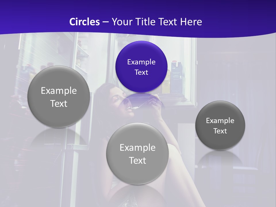 Surprised Beauty Sneak PowerPoint Template