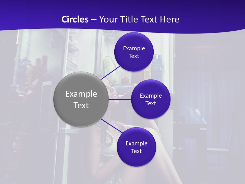 Surprised Beauty Sneak PowerPoint Template