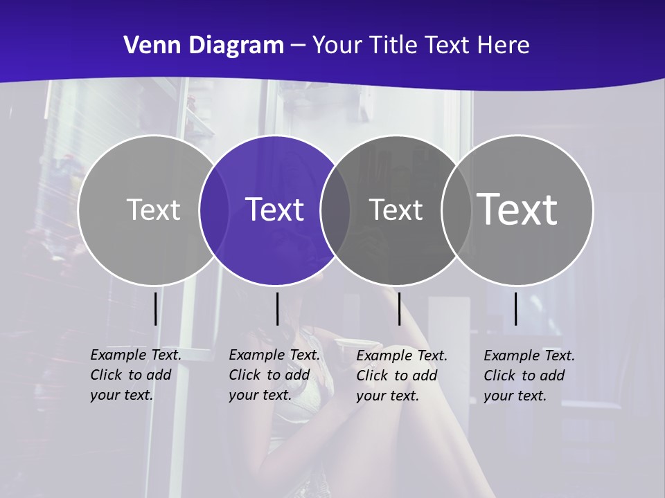 Surprised Beauty Sneak PowerPoint Template