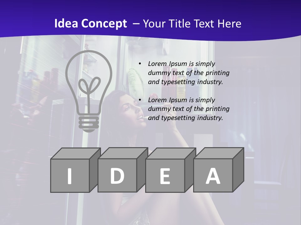 Surprised Beauty Sneak PowerPoint Template