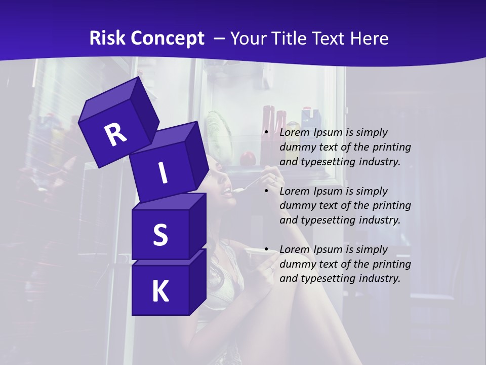 Surprised Beauty Sneak PowerPoint Template