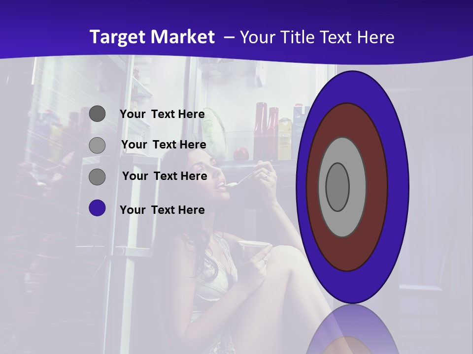 Surprised Beauty Sneak PowerPoint Template