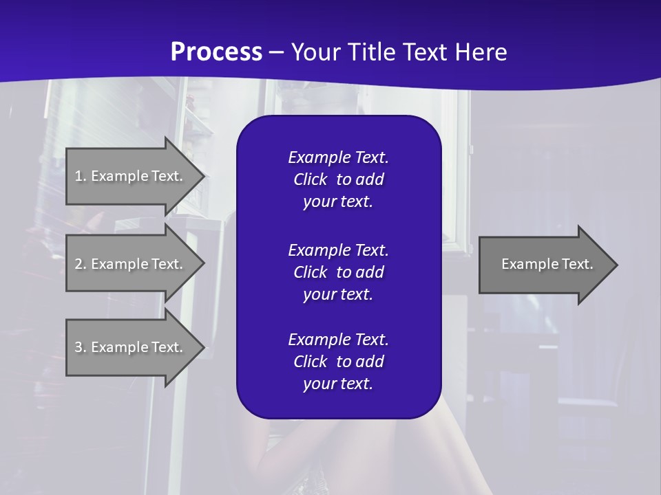 Surprised Beauty Sneak PowerPoint Template