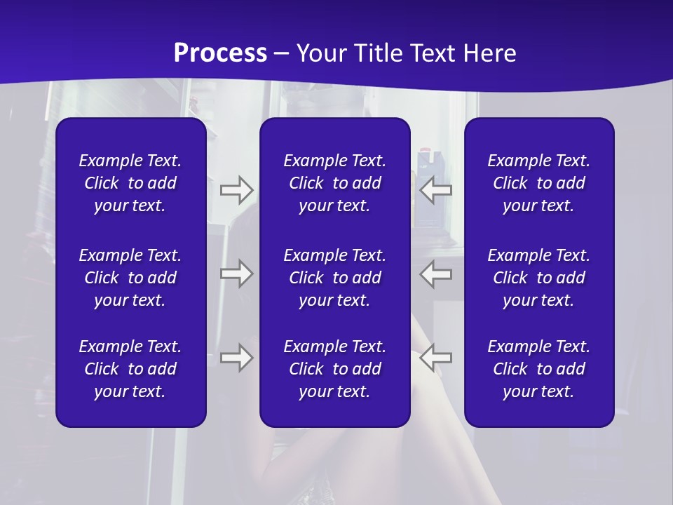 Surprised Beauty Sneak PowerPoint Template
