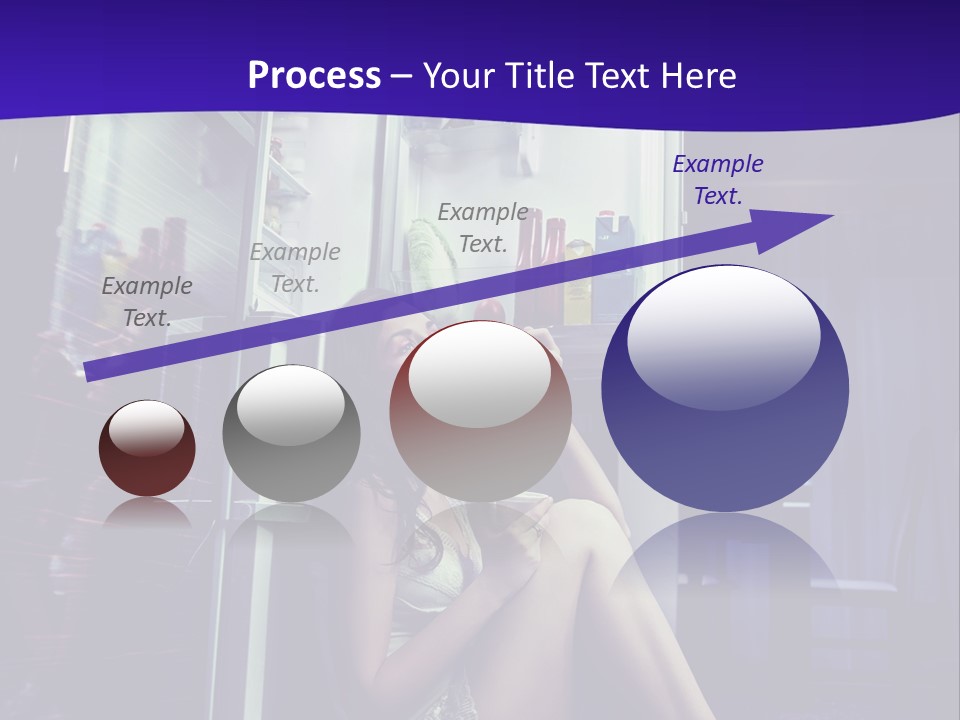 Surprised Beauty Sneak PowerPoint Template